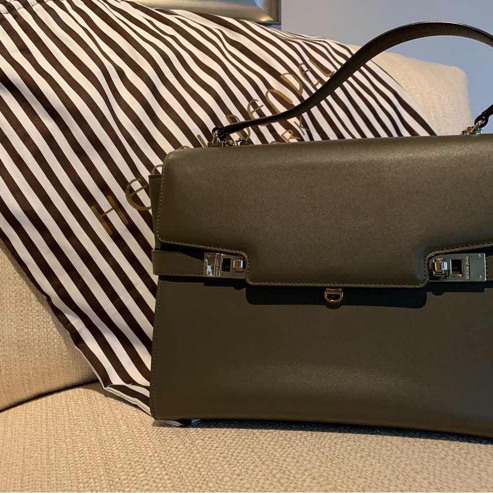 Henri Bendel Olive Green Handbag